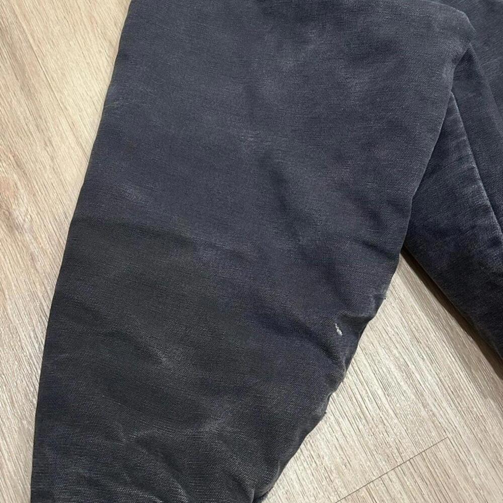 Vintage MA Klein Detroit Jacket Mens L Faded Black Full Zip Blanket Lined Duck - Picture 6 of 9